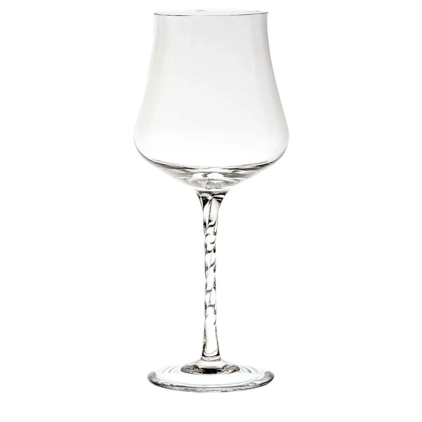 Beviamo Set di 6 bicchieri da vino con stelo ritorto