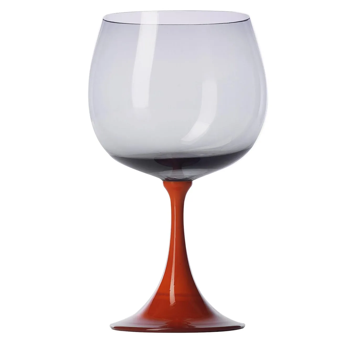 Bicchiere a stelo Burlesque Coral & Gray di Stefano Marcato