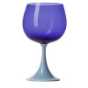 Bicchiere a stelo Burlesque Blue & Light-Blue di Stefano Marcato