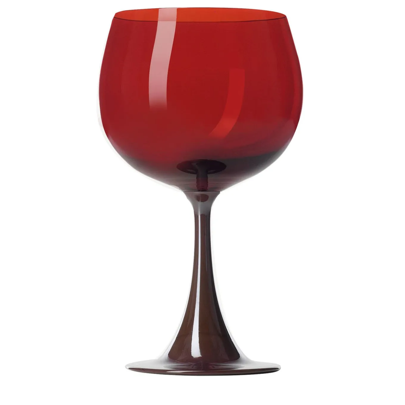 Bicchiere a stelo Burlesque Red & Blueberry di Stefano Marcato