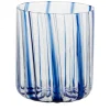 Bicchiere a strisce blu