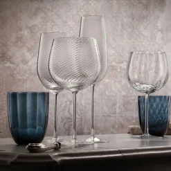 Bicchiere da vino rosso trasparente Tolomeo Ottico