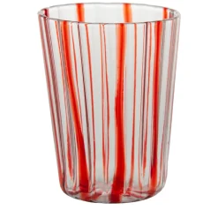 Bicchiere Impilabile a strisce rosse