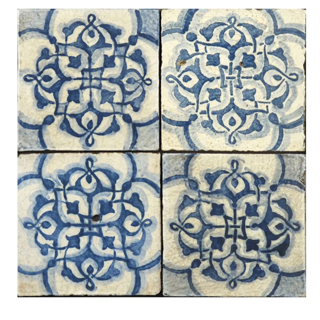 Blu Mare Set di 4 piastrelle #7