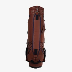 Borsa da golf Imperiale in pelle marrone e blu