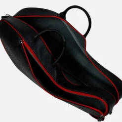 Borsa da tennis rossa e nera
