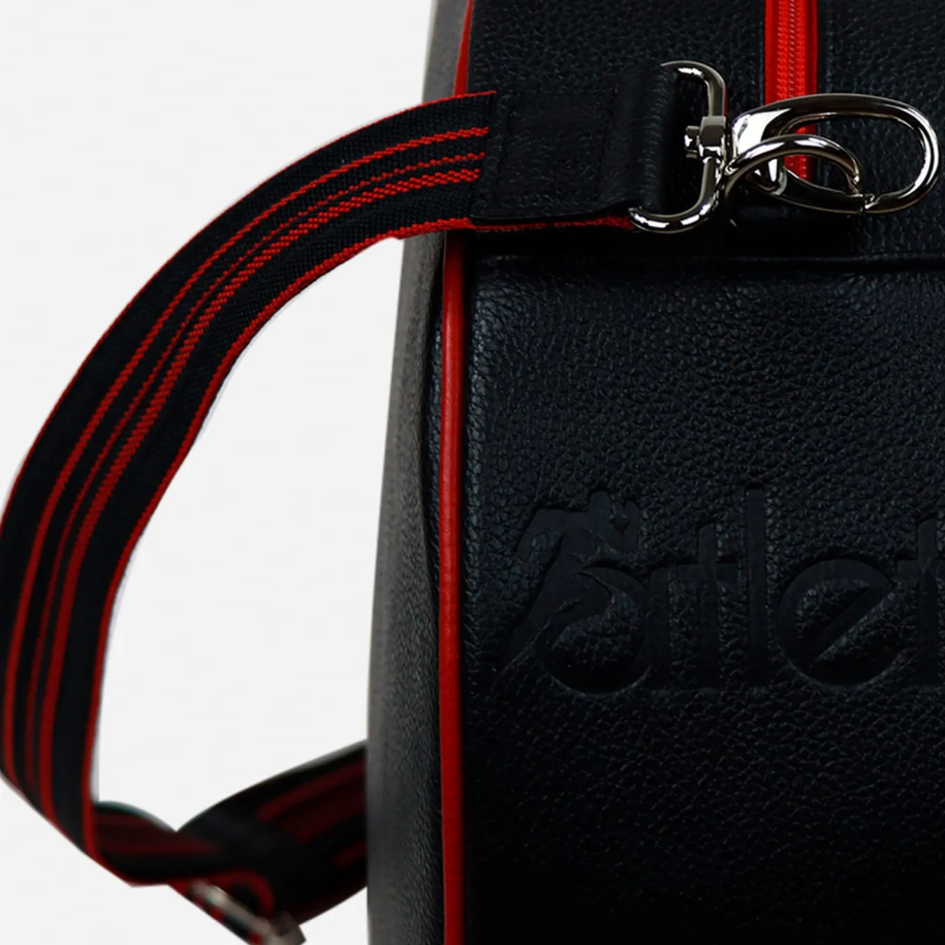 Borsa da tennis rossa e nera