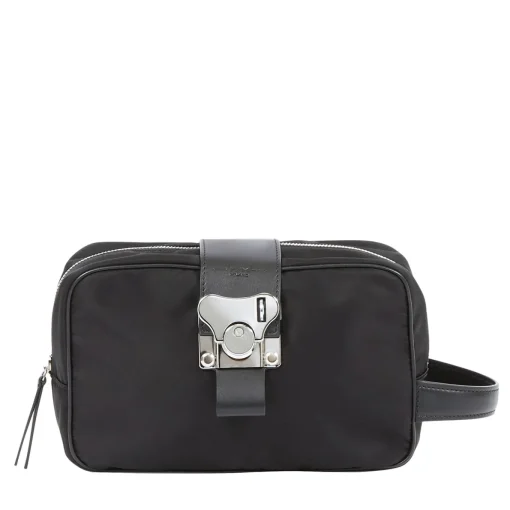 Borsa da toilette nera Butterfly