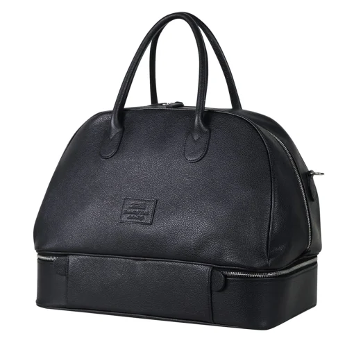 Borsa da viaggio nera con falso fondo