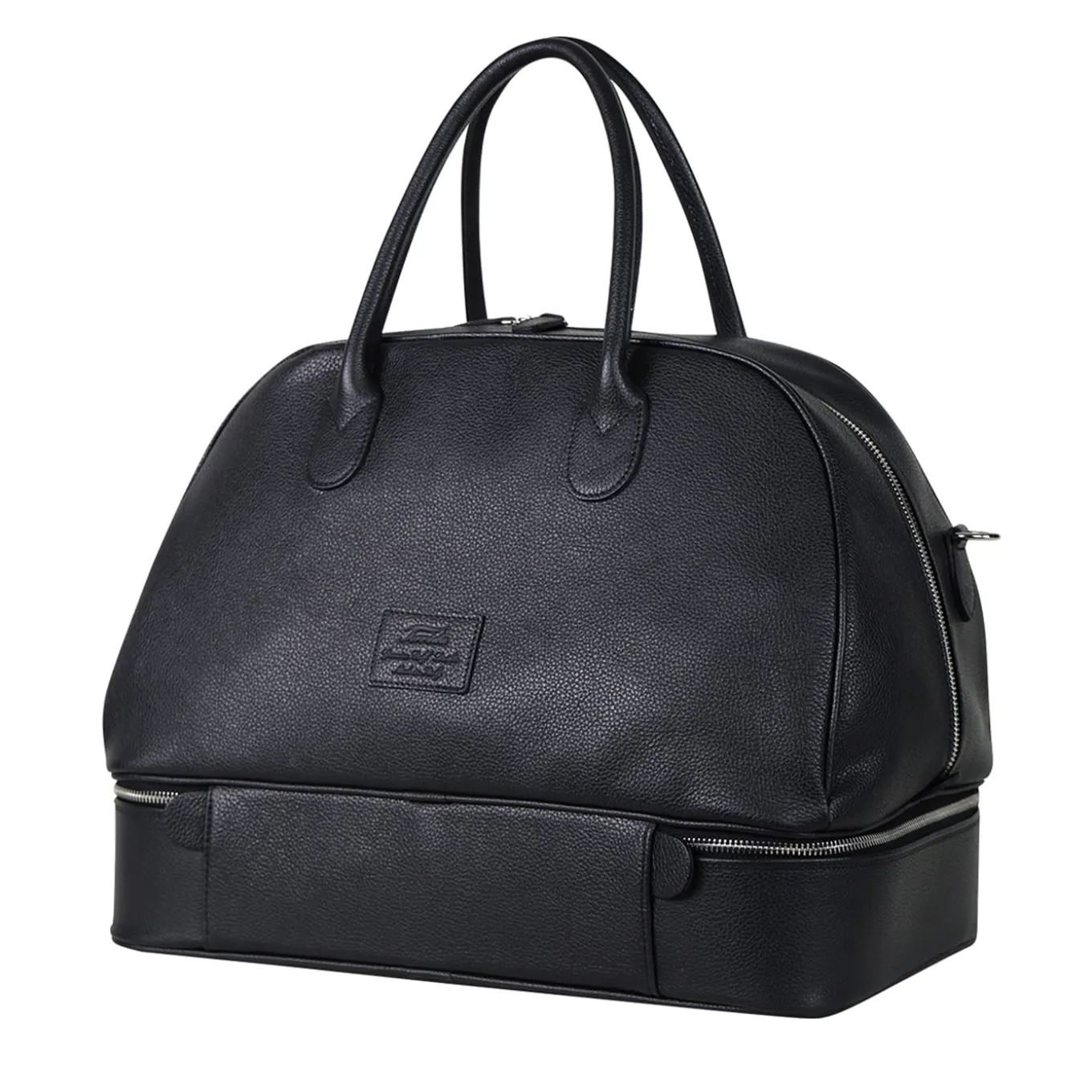 Borsa da viaggio nera con falso fondo