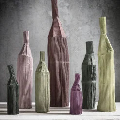 Bottiglia Decorativa Cartoccio A4/verde cenere