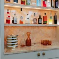 Bottiglia Decorativa Grecale in Cristallo