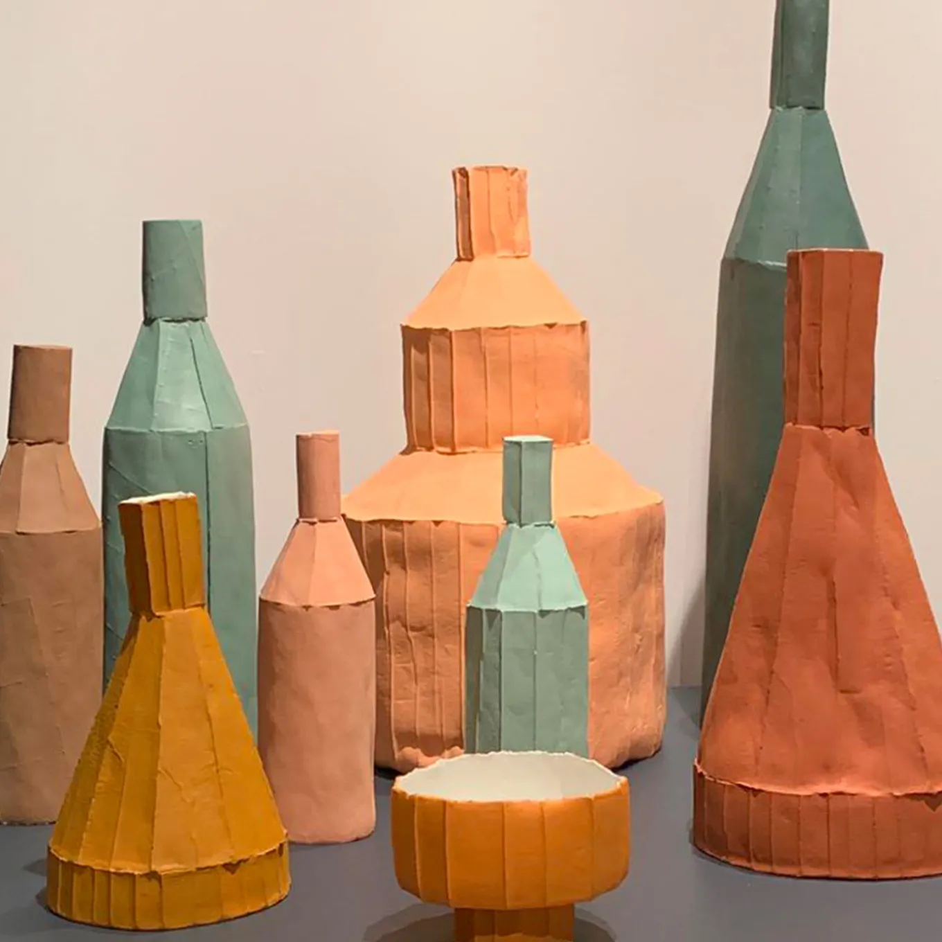 Bottiglia Decorativa Liscia E2/Verde azzurro scuro