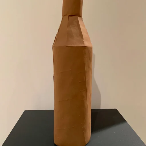 Bottiglia Decorativa Liscia C10/Terracotta Scura