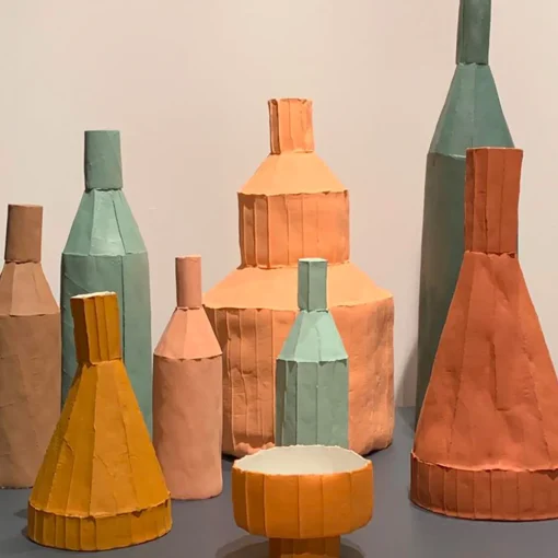 Bottiglia Decorativa Liscia C10/Terracotta Scura