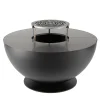 BQ157A Tulipano Barbecue Rotondo in Ferro Nero
