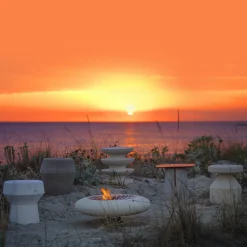 Braciere in ferro e pietra Capasa di Silvio De Ponte