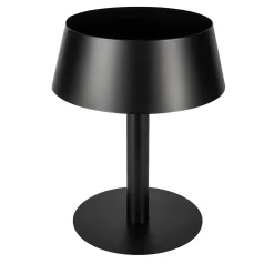 BR113N Braciere Lampada Alta rotondo in acciaio nero