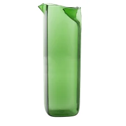 Brocca in vetro verde Bricco