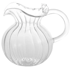 Brocca Trasparente in Vetro Torcello