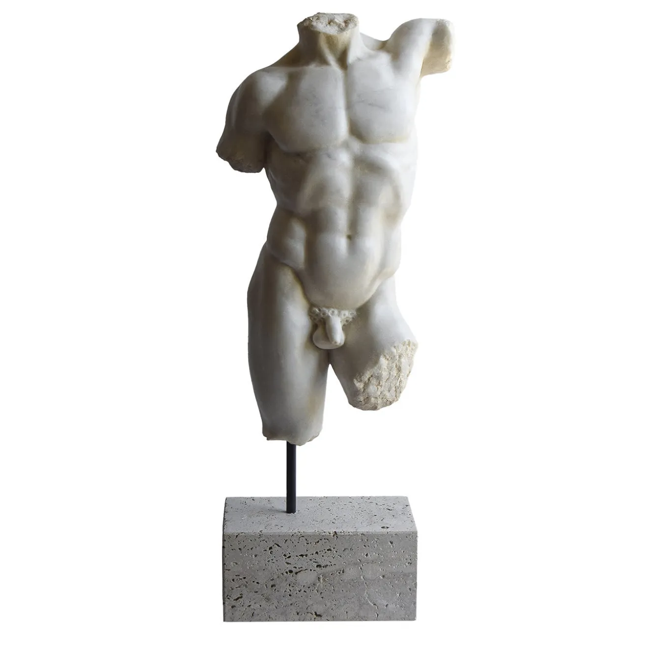 Busto maschile in marmo