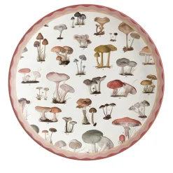 Cabinet De Curiosités Piatto da portata in porcellana con funghi