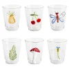 Cabinet De Curiosités Set di 6 bicchieri da acqua con elementi naturali