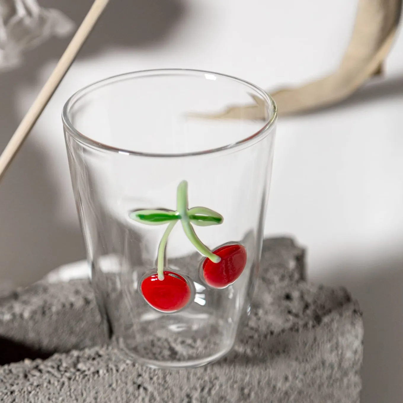 Cabinet De Curiosités Set di 6 bicchieri da acqua con elementi naturali