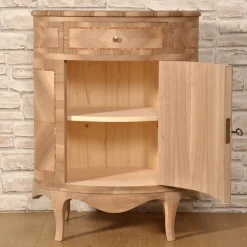 Cabinet ovale intarsiato in stile veneziano Venezia '700 Luigi XV