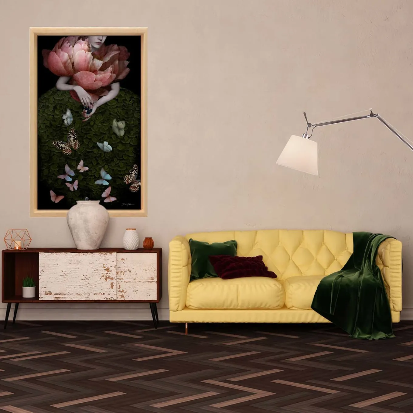 Cacciatore di farfalle Pittura digitale