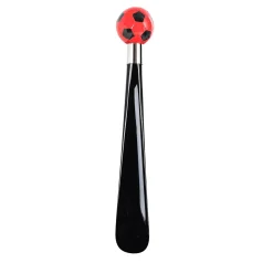 Calcio Piccolo calzascarpe decorato nero e rosso