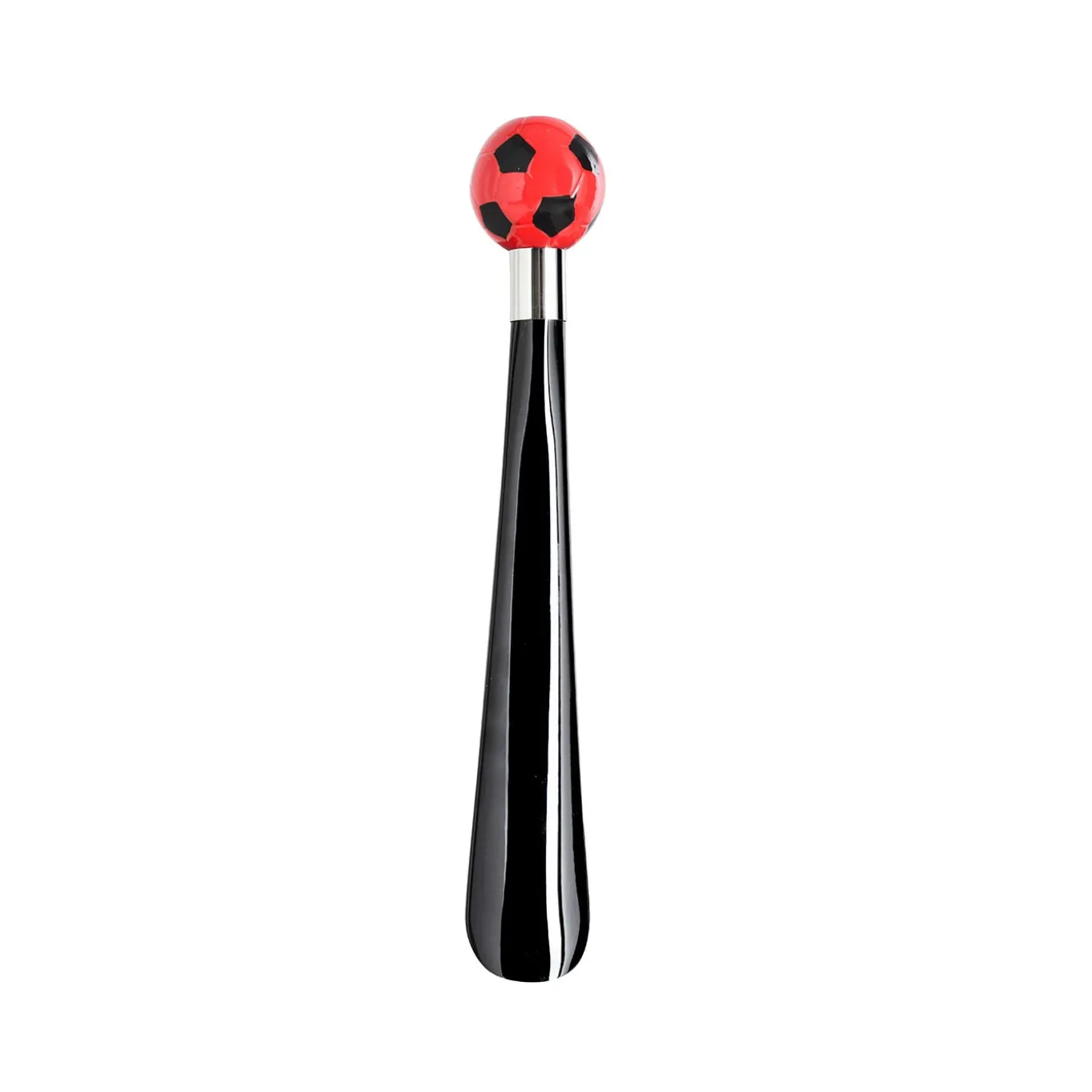 Calcio Piccolo calzascarpe decorato nero e rosso