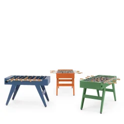 Calciobalilla Boss in legno Iroko arancione