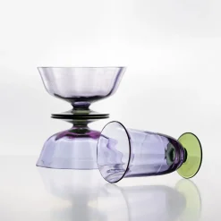 Calice da vino Pesco Verde Purple Twisted