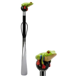 Calzascarpe a forma di rana verde