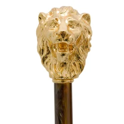 Calzascarpe con testa di leone dorato