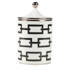 Candela Catene Nero con coperchio di Gio Ponti