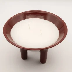 Candela in ceramica Drop Terra