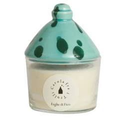 Candela profumata Foglie di Fico con coperchio in ceramica #1