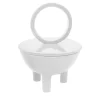 Candela Wok Aria in ceramica bianca