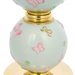 CANDELABRO A FARFALLA 5 BRACCI - AZZURRO
