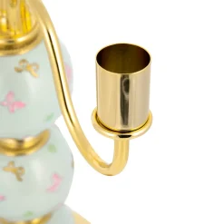 CANDELABRO A FARFALLA 5 BRACCI - AZZURRO