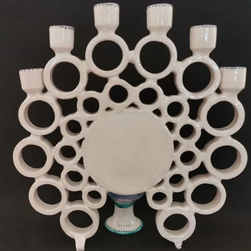Candelabro Peacock Honey e Azure