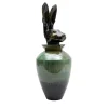 Canopo Lepre Vaso nero e verde #3