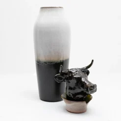 Canopo Toro Vaso a L bianco e nero