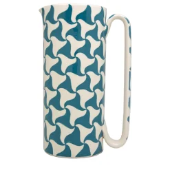 Caraffa in ceramica blu Serlio Atellani