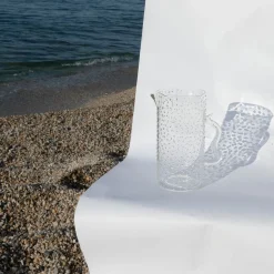 Caraffa in Vetro Trasparente a Goccia Pearl