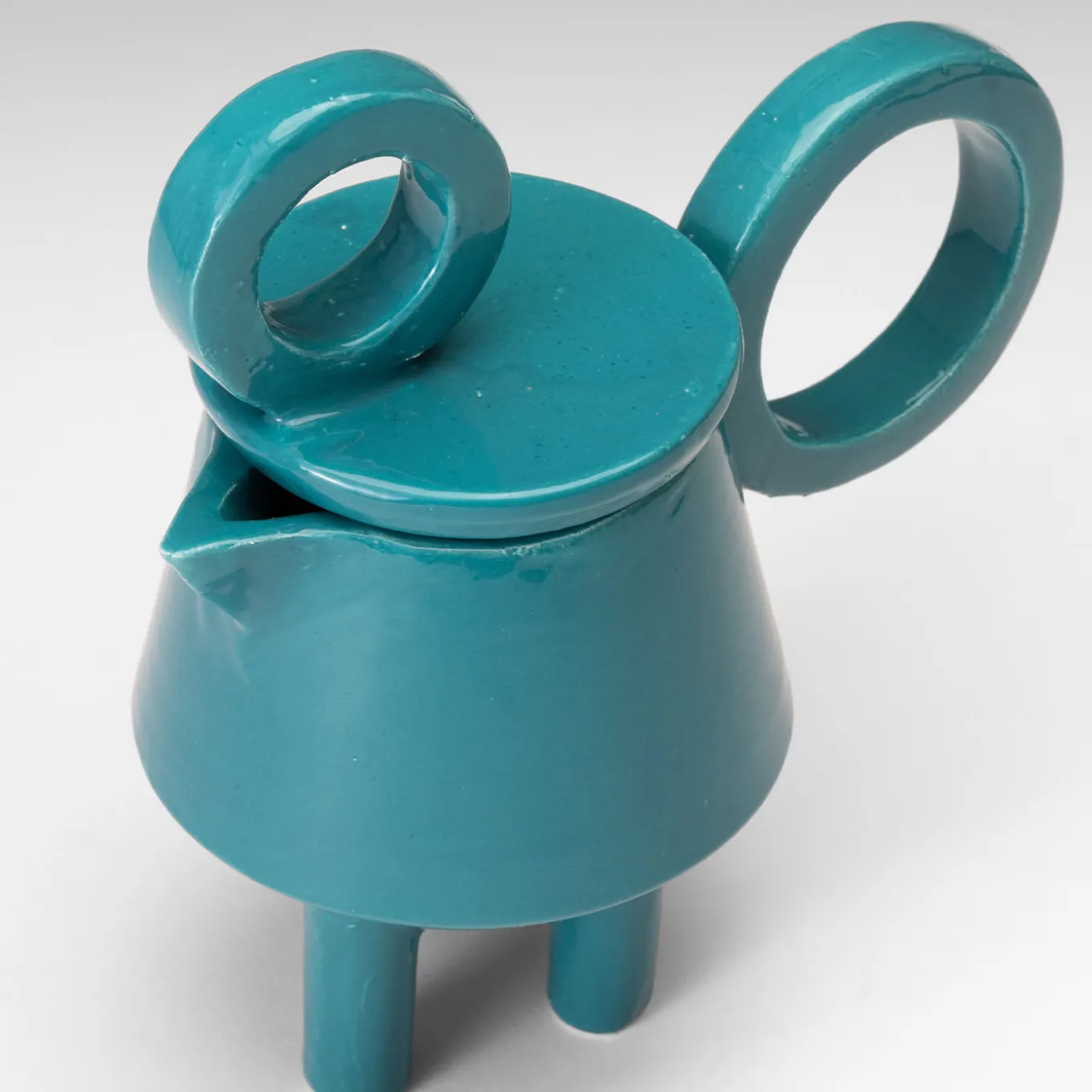 Caraffa per latte in ceramica Coseno Hypersonic Blue