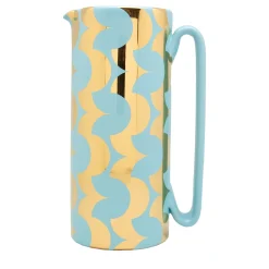 Caraffa Serlio Cicappa oro 24K e blu