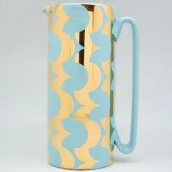 Caraffa Serlio Cicappa oro 24K e blu